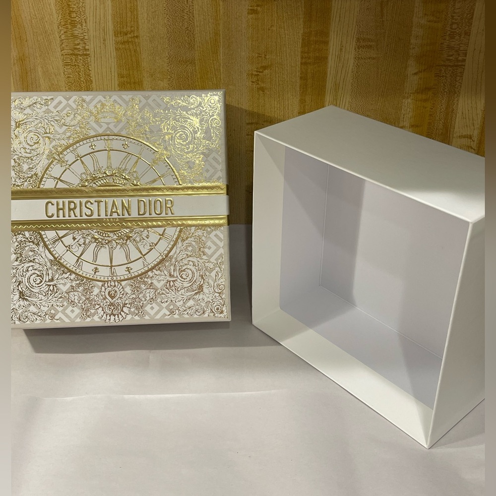 DIOR Holiday Limited Edition Gift Box L 8 1/2in H 8 1/2in W 4in-New